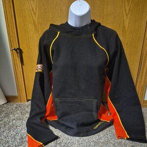 VTG SKI-DOO Bombardier Size M Hoodie sweatshirt black orange Y2K Unisex